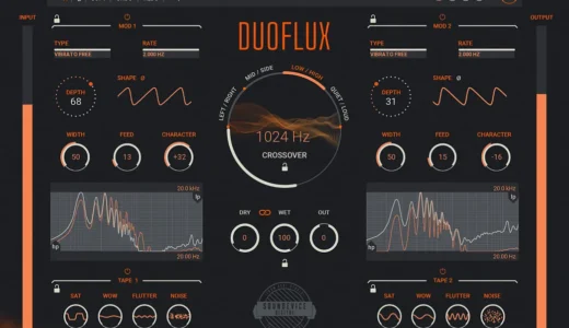 【88%Off!!】United Plugins 新リリース「Duoflux」— 2基のモジュレーションで音に“動く深み”を加えるエフェクト