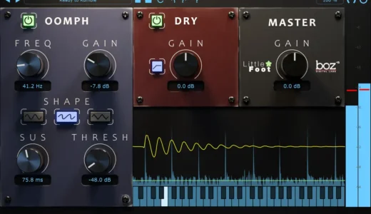 【期間限定セール中】Boz Digital Labsが「Little Foot 2」をリリース！キックを太く・パンチ強くするサブベース強化プラグイン